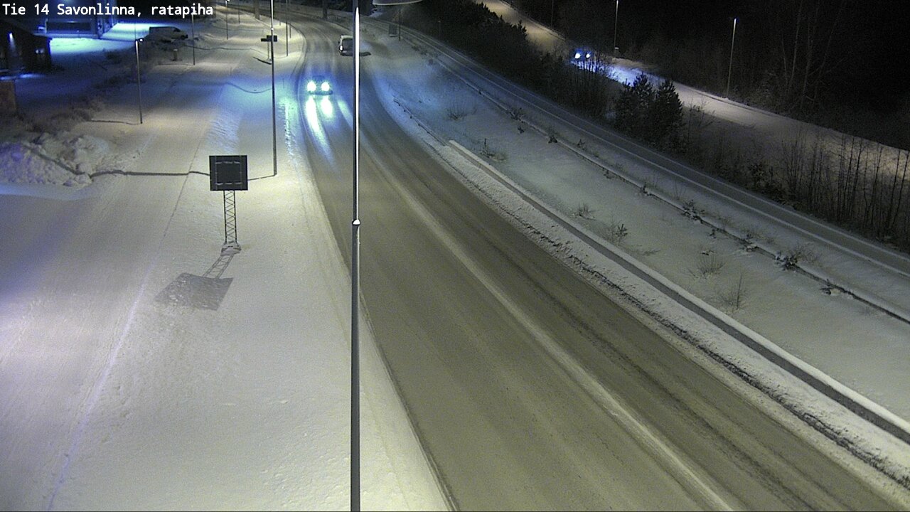 Weather Camera Image Väg 14 Nyslott, Ratapiha, Savonlinna, Etelä-Savo