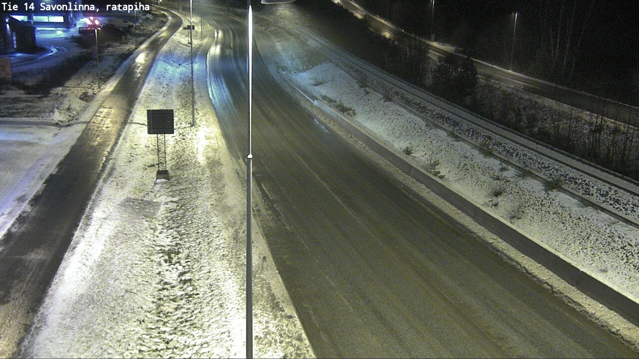 Weather Camera Image Väg 14 Nyslott, Ratapiha, Savonlinna, Etelä-Savo