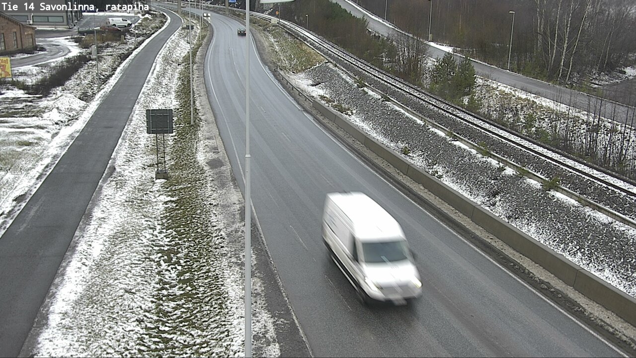 Weather Camera Image Väg 14 Nyslott, Ratapiha, Savonlinna, Etelä-Savo