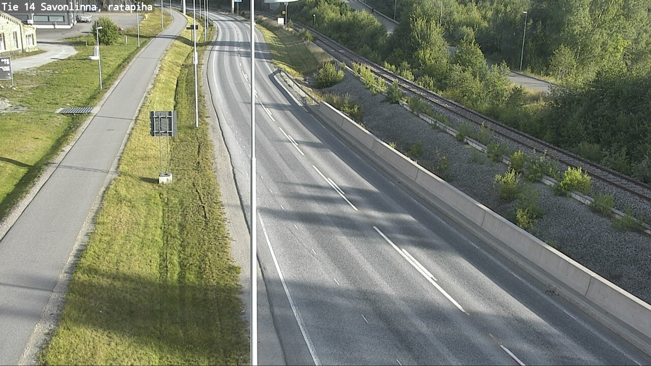 Weather Camera Image Väg 14 Nyslott, Ratapiha, Savonlinna, Etelä-Savo