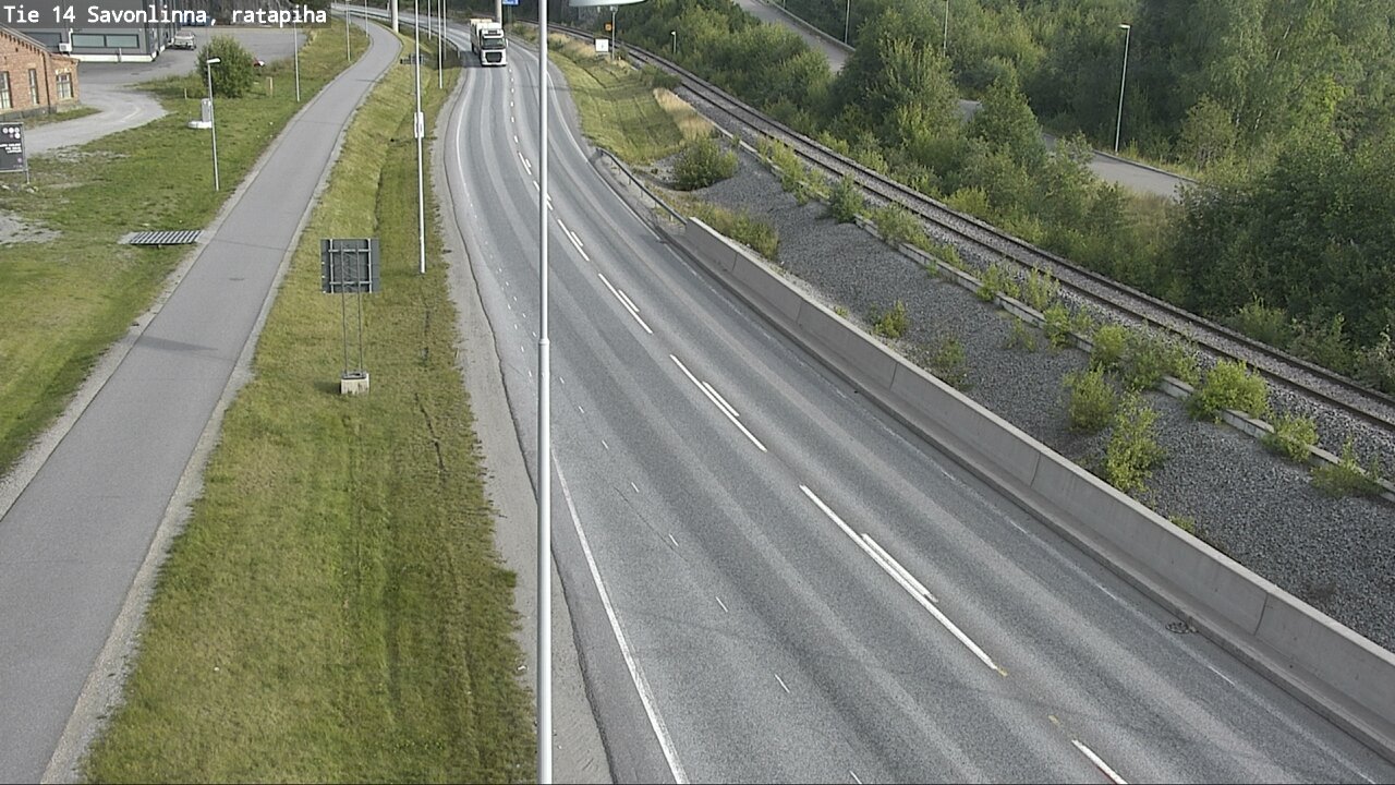 Weather Camera Image Väg 14 Nyslott, Ratapiha, Savonlinna, Etelä-Savo