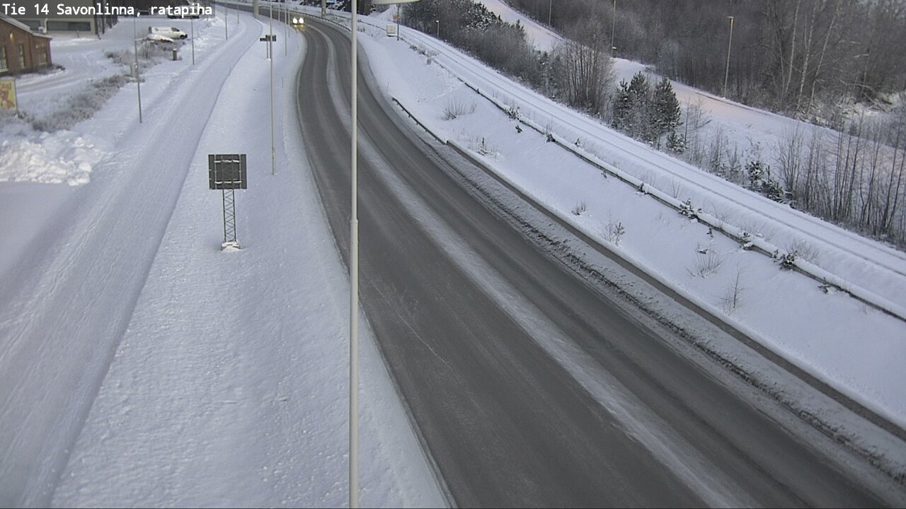 Weather Camera Image Väg 14 Nyslott, Ratapiha, Savonlinna, Etelä-Savo