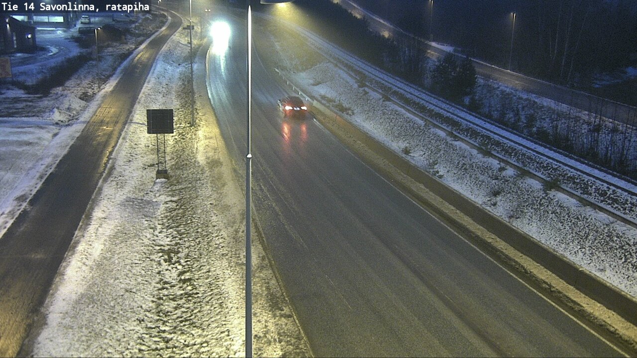 Weather Camera Image Väg 14 Nyslott, Ratapiha, Savonlinna, Etelä-Savo