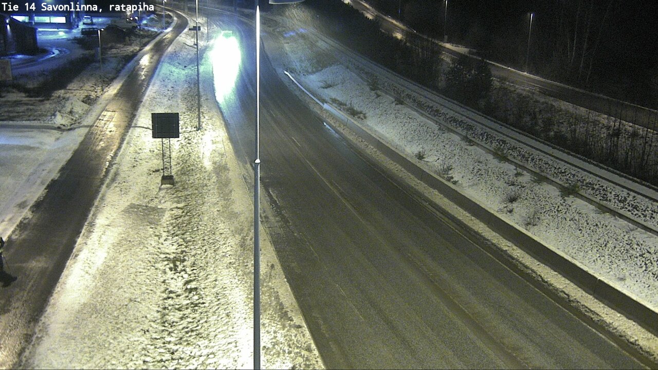 Weather Camera Image Väg 14 Nyslott, Ratapiha, Savonlinna, Etelä-Savo
