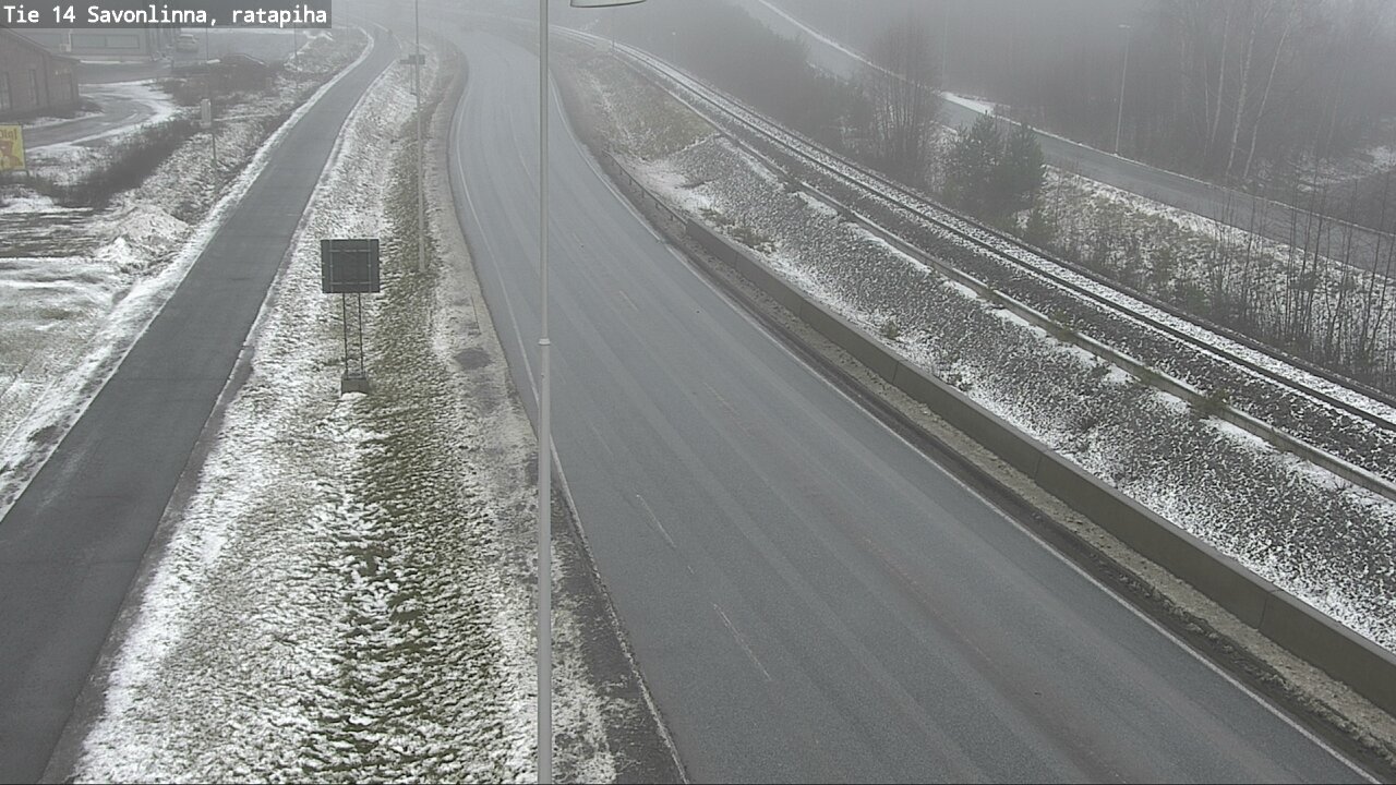 Weather Camera Image Väg 14 Nyslott, Ratapiha, Savonlinna, Etelä-Savo