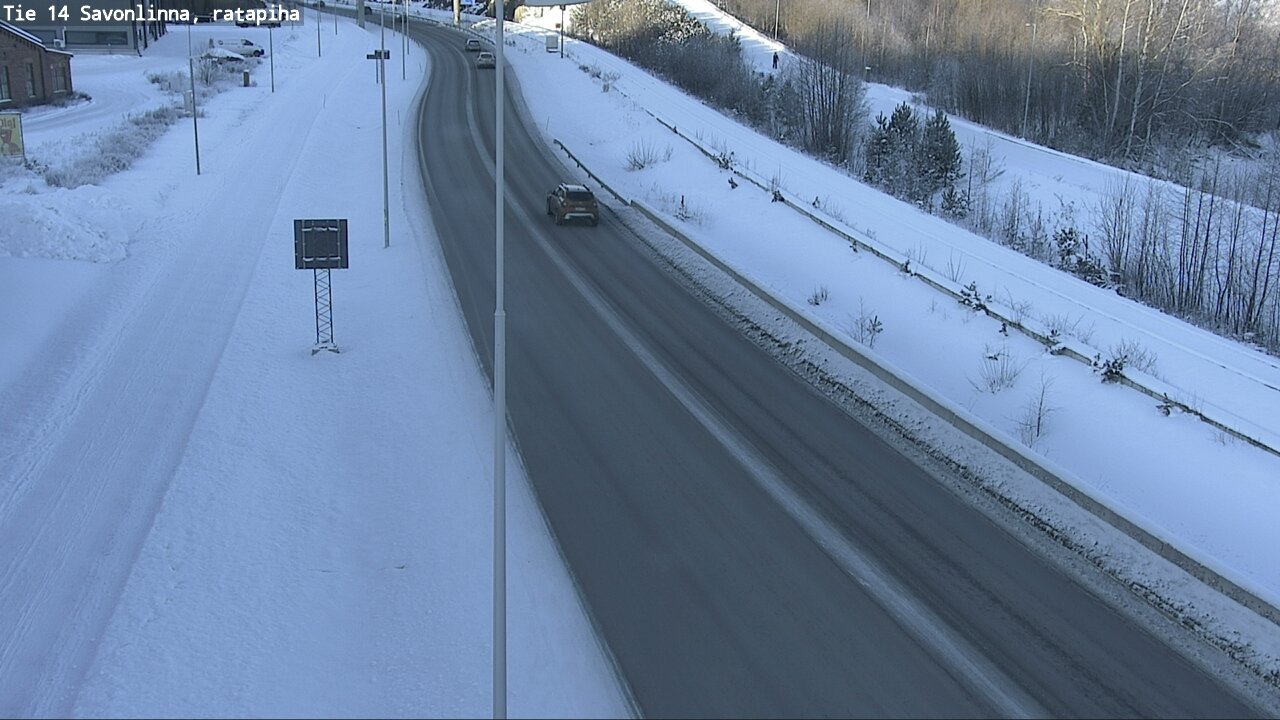 Weather Camera Image Väg 14 Nyslott, Ratapiha, Savonlinna, Etelä-Savo