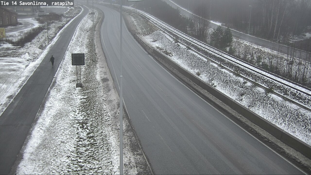 Weather Camera Image Väg 14 Nyslott, Ratapiha, Savonlinna, Etelä-Savo