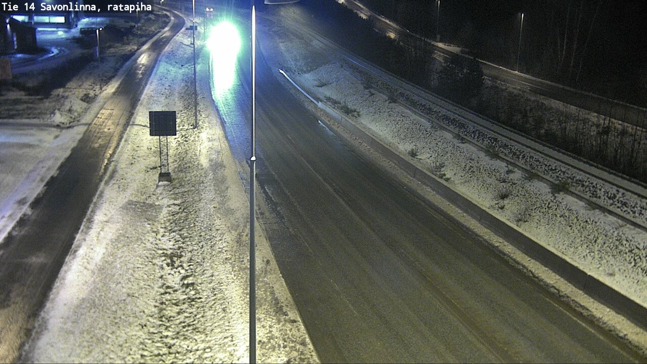 Weather Camera Image Väg 14 Nyslott, Ratapiha, Savonlinna, Etelä-Savo