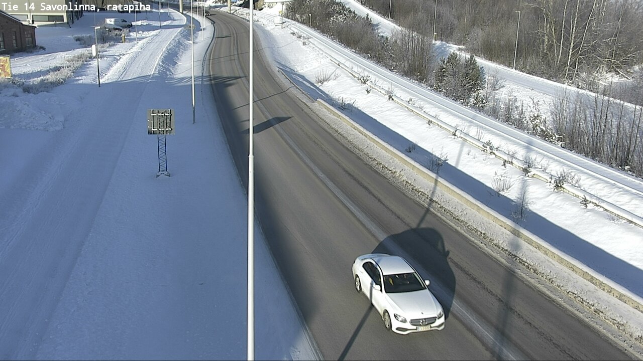 Weather Camera Image Väg 14 Nyslott, Ratapiha, Savonlinna, Etelä-Savo