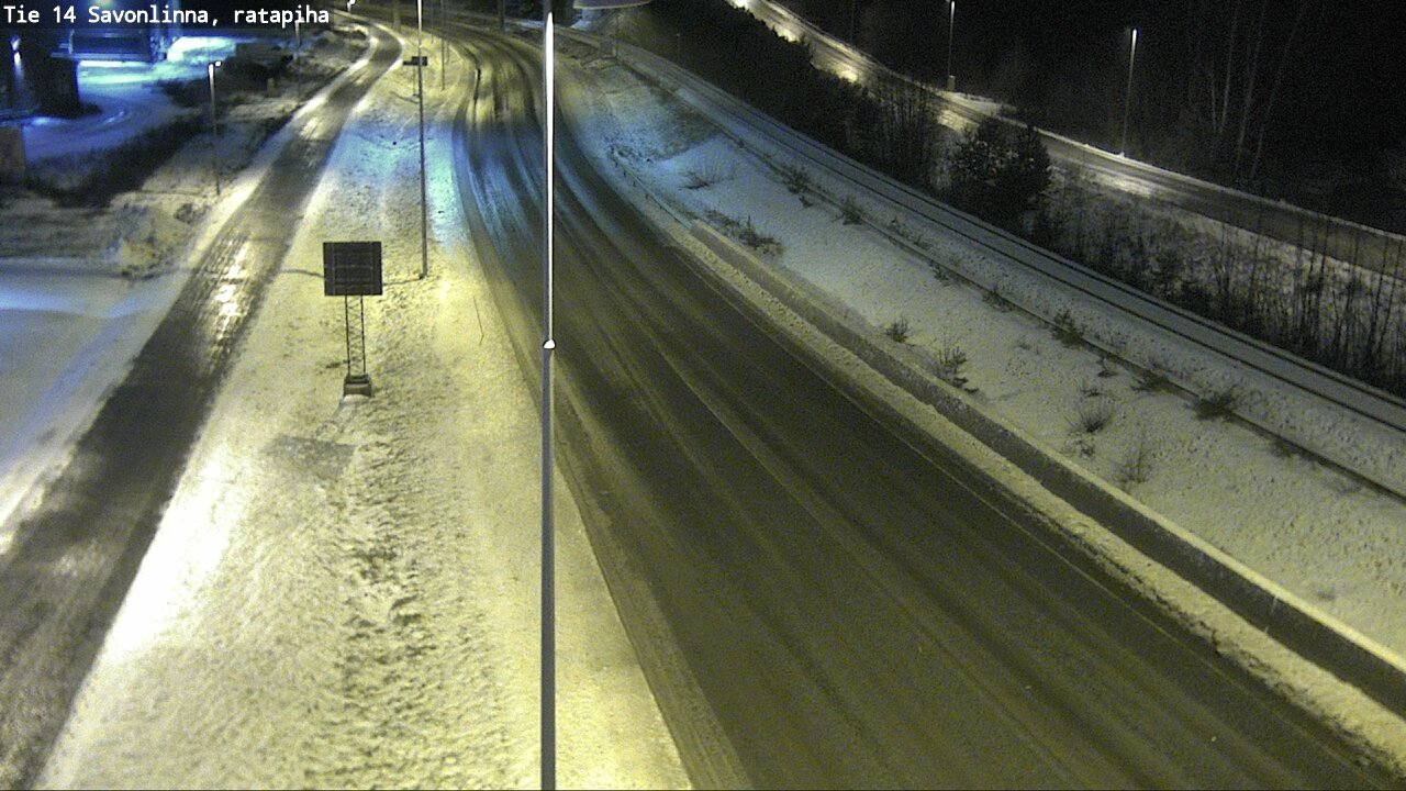 Weather Camera Image Väg 14 Nyslott, Ratapiha, Savonlinna, Etelä-Savo