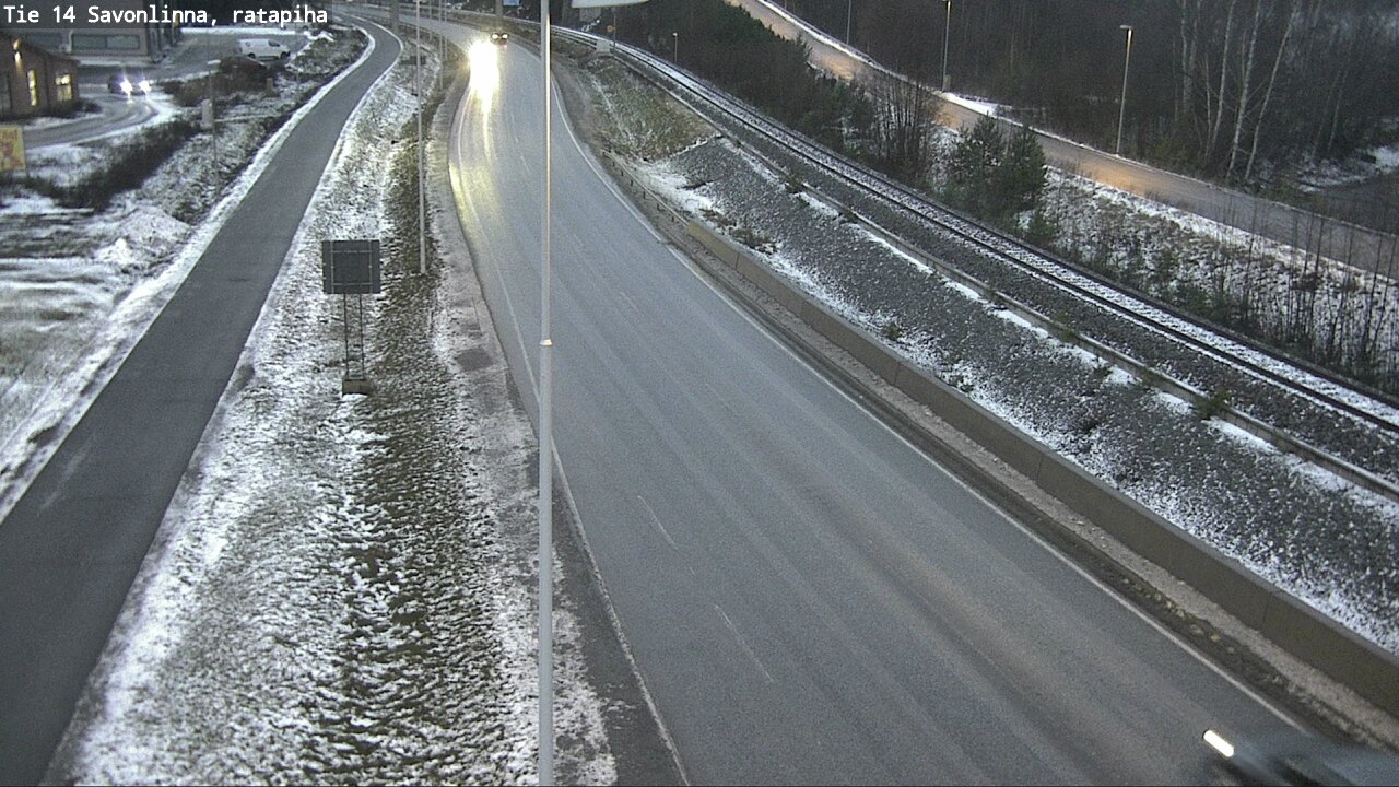 Weather Camera Image Väg 14 Nyslott, Ratapiha, Savonlinna, Etelä-Savo