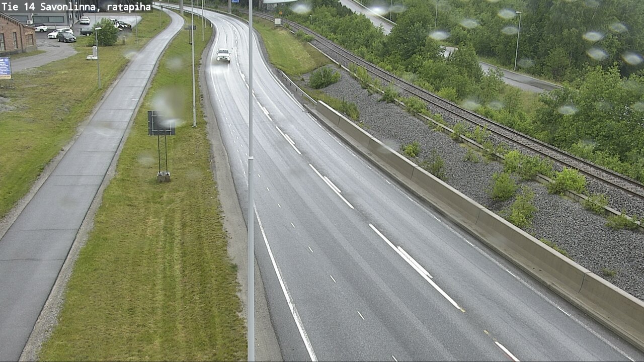 Weather Camera Image Väg 14 Nyslott, Ratapiha, Savonlinna, Etelä-Savo