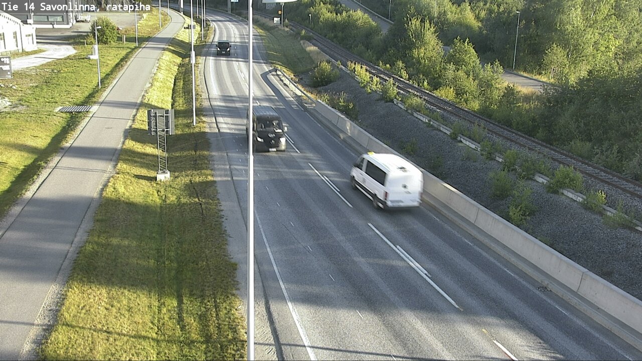 Weather Camera Image Väg 14 Nyslott, Ratapiha, Savonlinna, Etelä-Savo