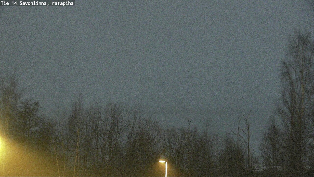 Weather Camera Image Väg 14 Nyslott, Ratapiha, Savonlinna, Etelä-Savo
