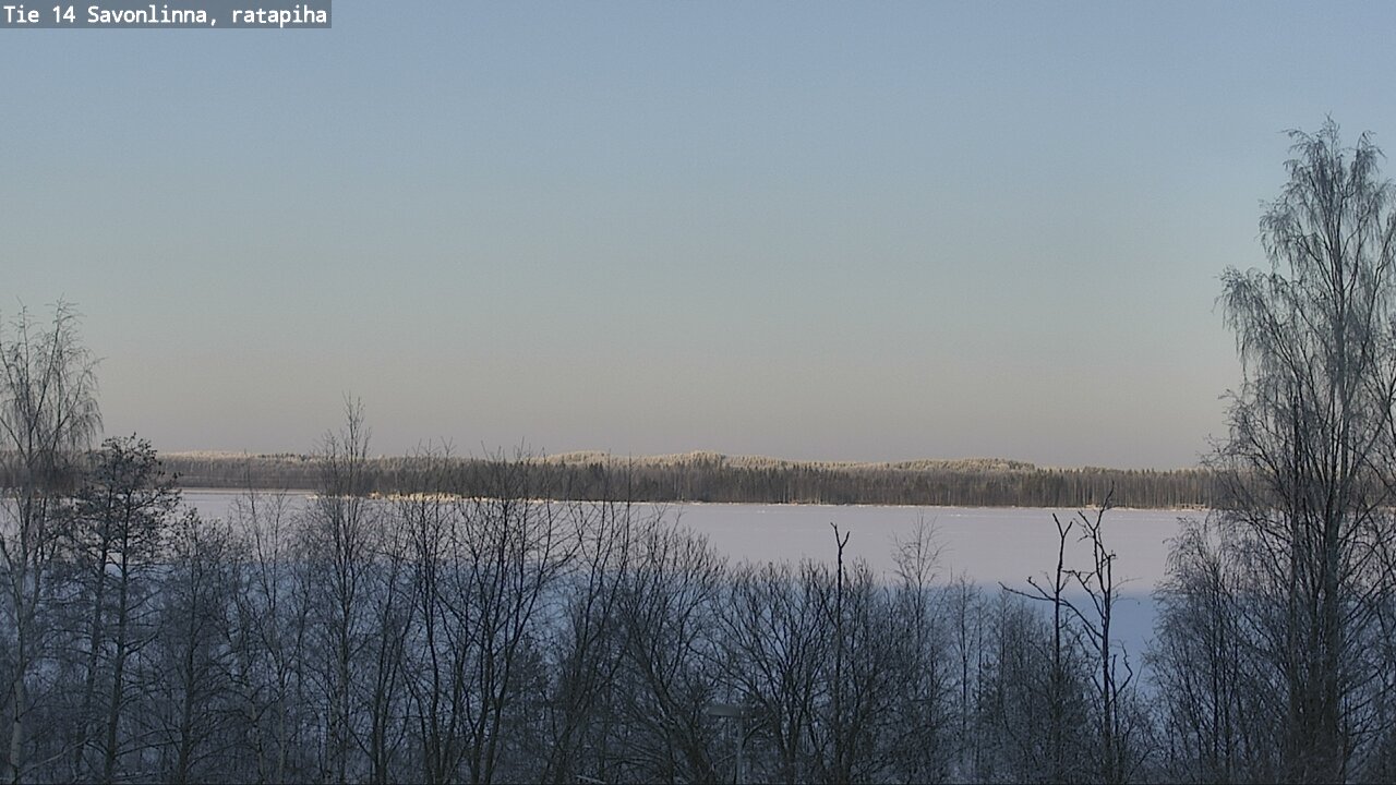 Weather Camera Image Väg 14 Nyslott, Ratapiha, Savonlinna, Etelä-Savo