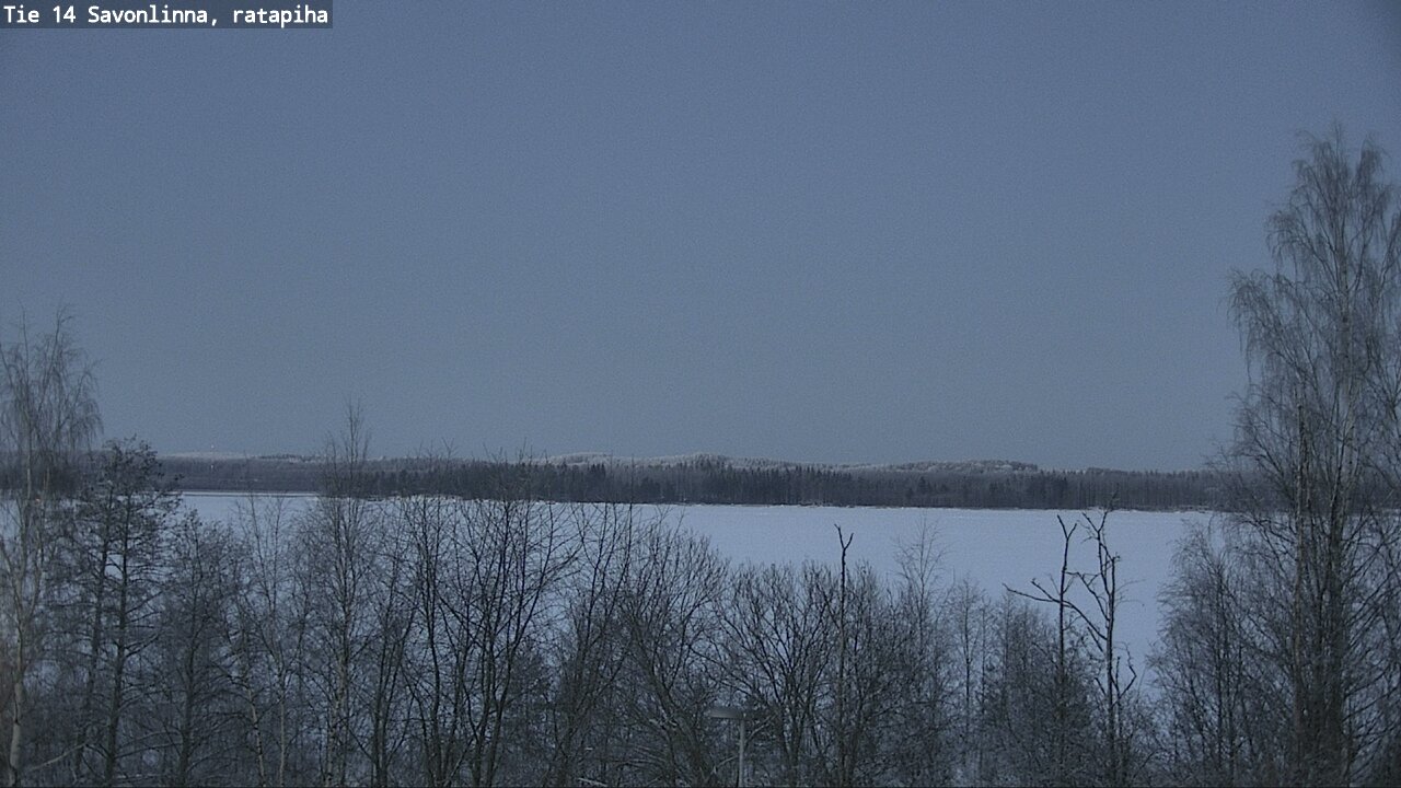 Weather Camera Image Väg 14 Nyslott, Ratapiha, Savonlinna, Etelä-Savo
