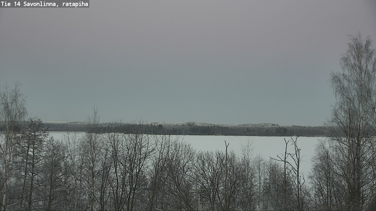 Weather Camera Image Väg 14 Nyslott, Ratapiha, Savonlinna, Etelä-Savo