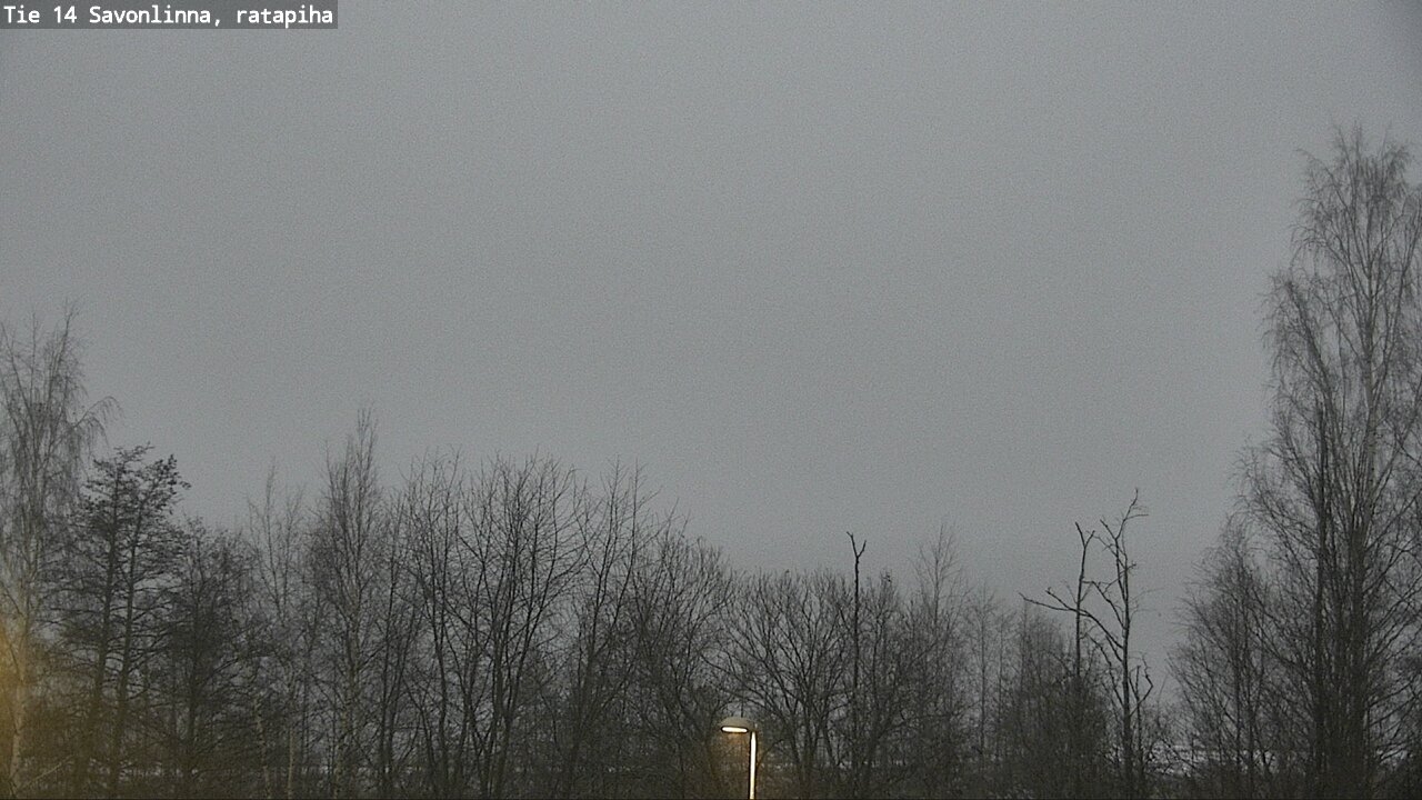 Weather Camera Image Väg 14 Nyslott, Ratapiha, Savonlinna, Etelä-Savo