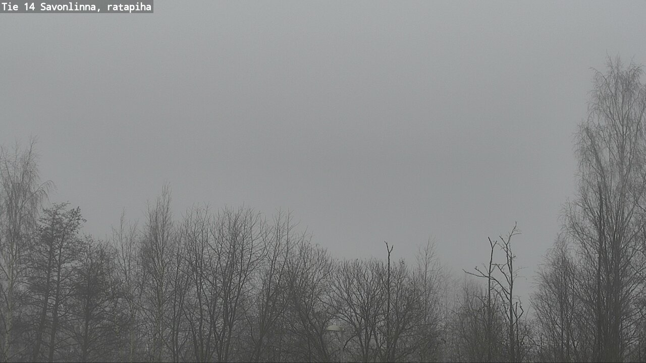 Weather Camera Image Väg 14 Nyslott, Ratapiha, Savonlinna, Etelä-Savo