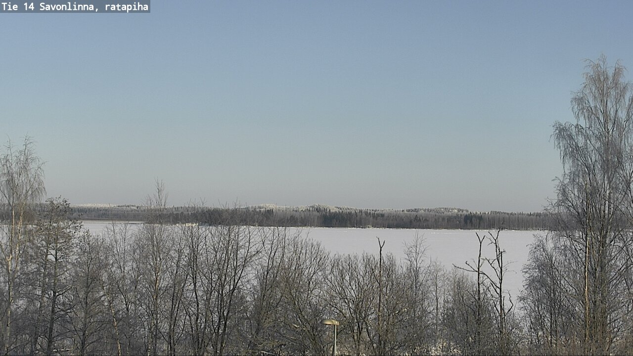 Weather Camera Image Väg 14 Nyslott, Ratapiha, Savonlinna, Etelä-Savo