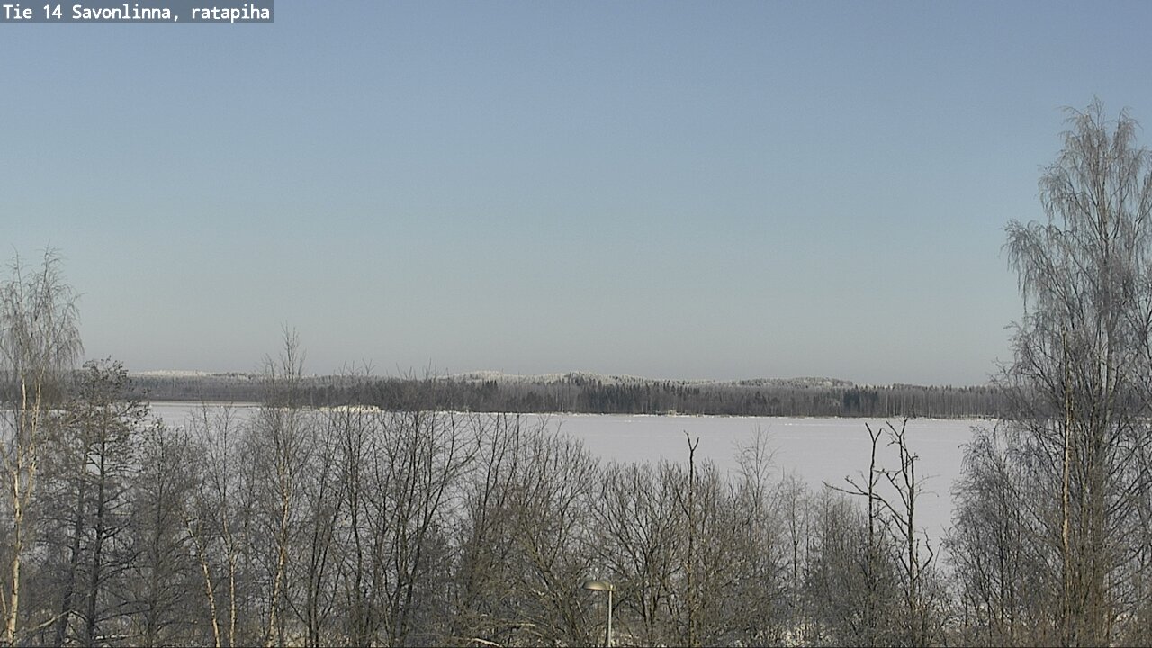Weather Camera Image Väg 14 Nyslott, Ratapiha, Savonlinna, Etelä-Savo