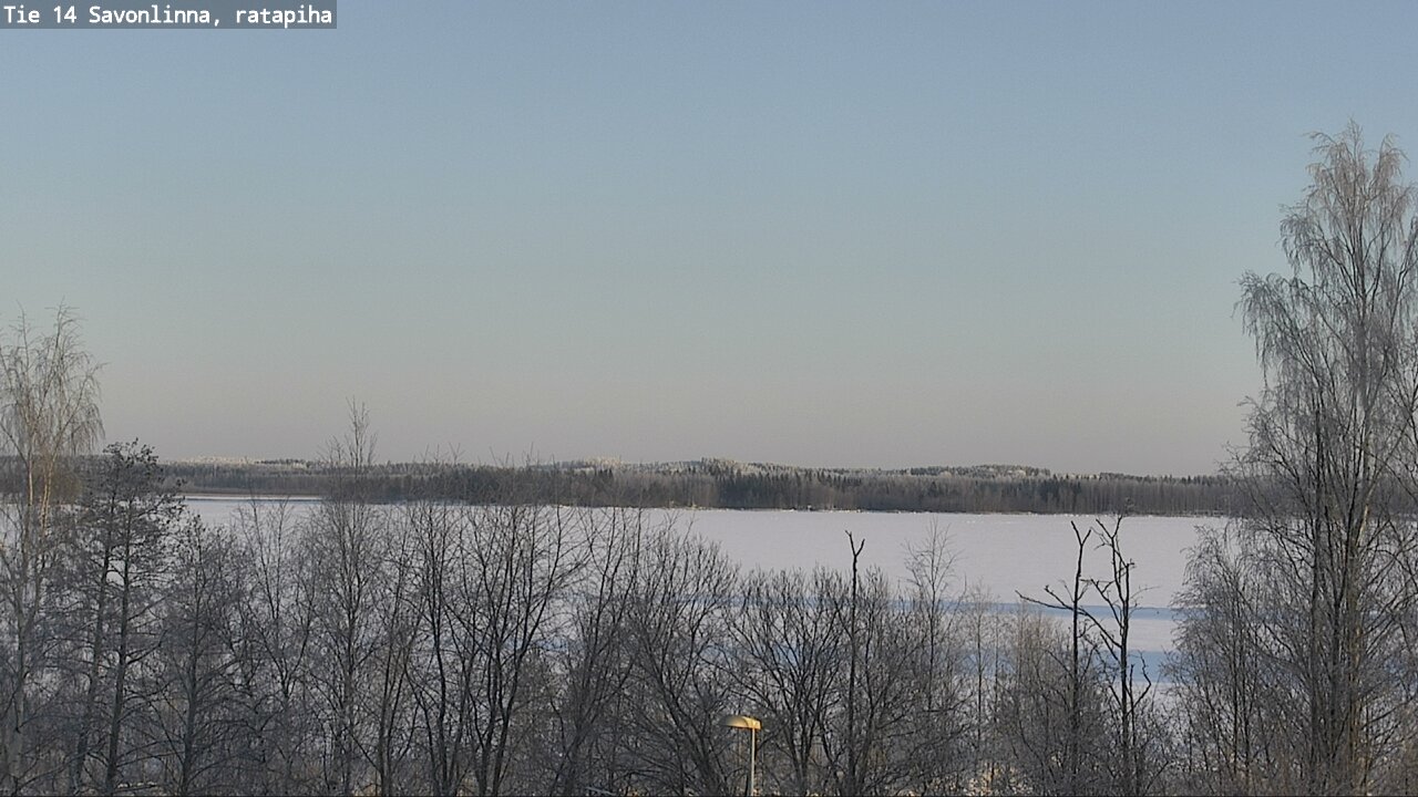 Weather Camera Image Väg 14 Nyslott, Ratapiha, Savonlinna, Etelä-Savo