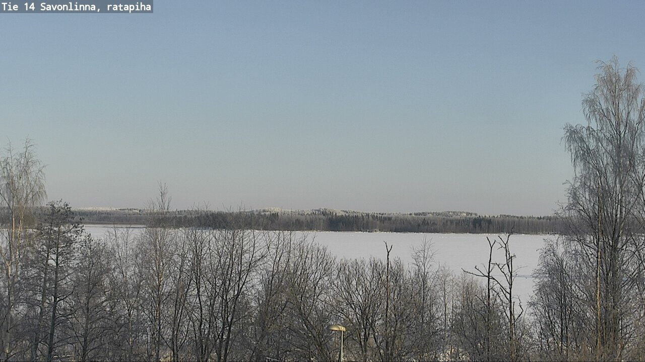 Weather Camera Image Väg 14 Nyslott, Ratapiha, Savonlinna, Etelä-Savo