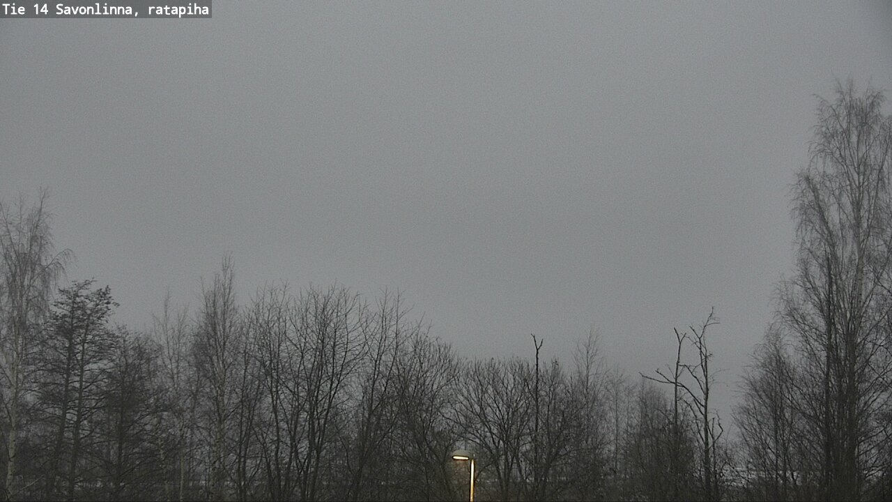 Weather Camera Image Väg 14 Nyslott, Ratapiha, Savonlinna, Etelä-Savo