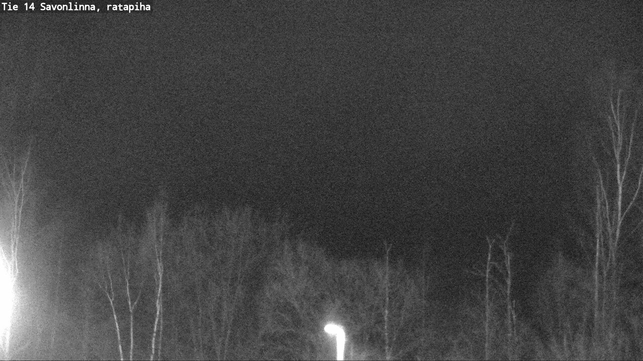 Weather Camera Image Väg 14 Nyslott, Ratapiha, Savonlinna, Etelä-Savo
