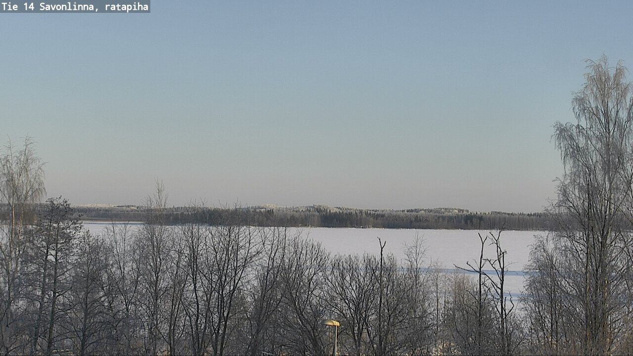 Weather Camera Image Väg 14 Nyslott, Ratapiha, Savonlinna, Etelä-Savo