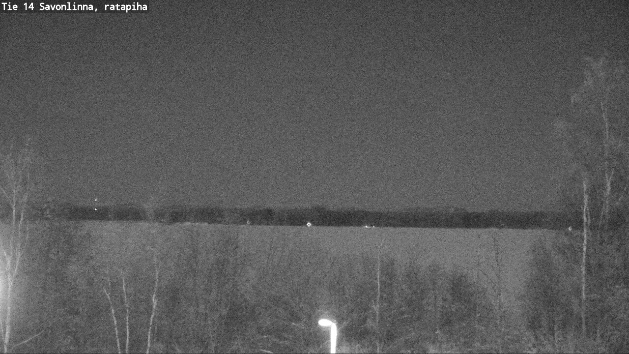 Weather Camera Image Väg 14 Nyslott, Ratapiha, Savonlinna, Etelä-Savo