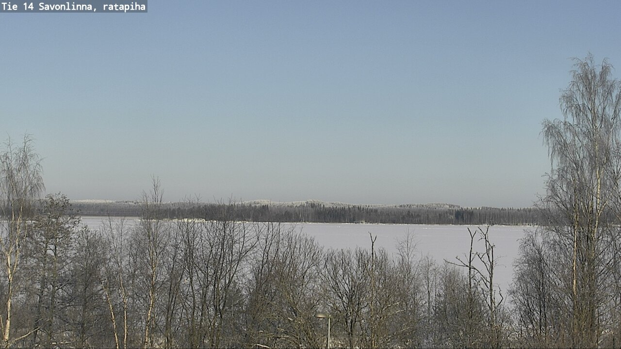 Weather Camera Image Väg 14 Nyslott, Ratapiha, Savonlinna, Etelä-Savo