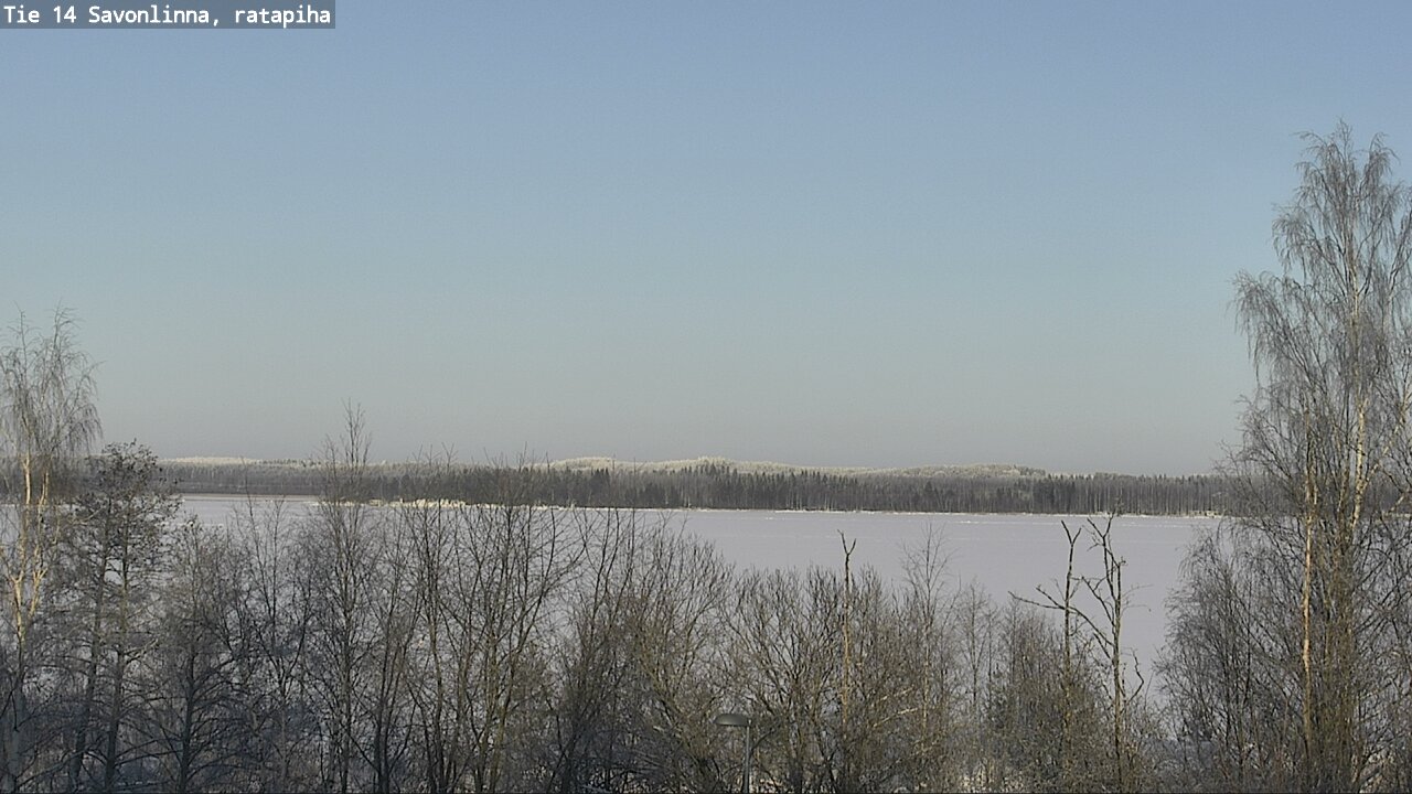 Weather Camera Image Väg 14 Nyslott, Ratapiha, Savonlinna, Etelä-Savo
