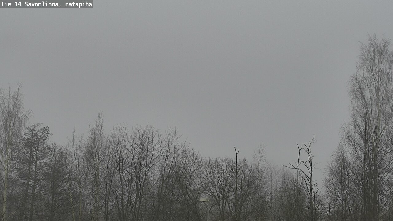 Weather Camera Image Väg 14 Nyslott, Ratapiha, Savonlinna, Etelä-Savo