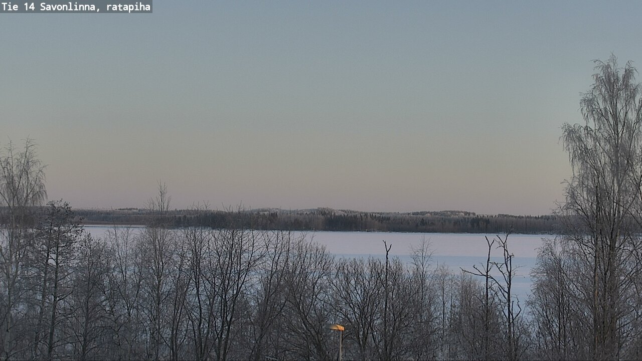 Weather Camera Image Väg 14 Nyslott, Ratapiha, Savonlinna, Etelä-Savo