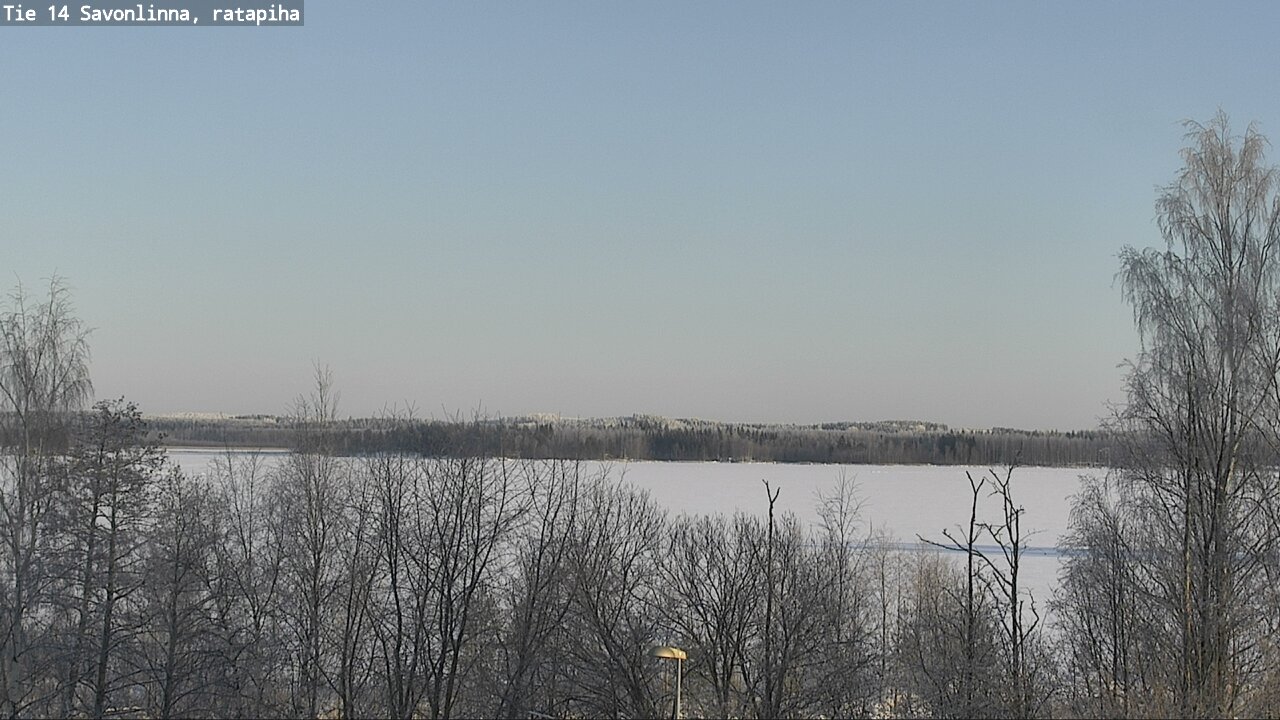 Weather Camera Image Väg 14 Nyslott, Ratapiha, Savonlinna, Etelä-Savo