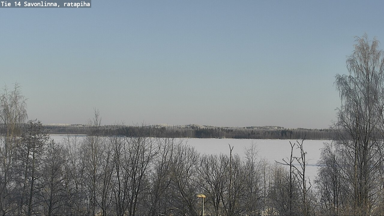 Weather Camera Image Väg 14 Nyslott, Ratapiha, Savonlinna, Etelä-Savo
