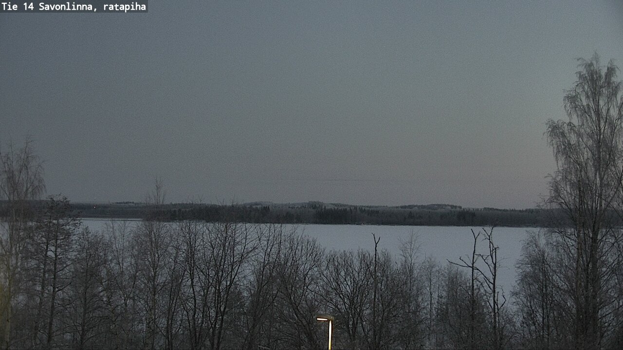 Weather Camera Image Väg 14 Nyslott, Ratapiha, Savonlinna, Etelä-Savo