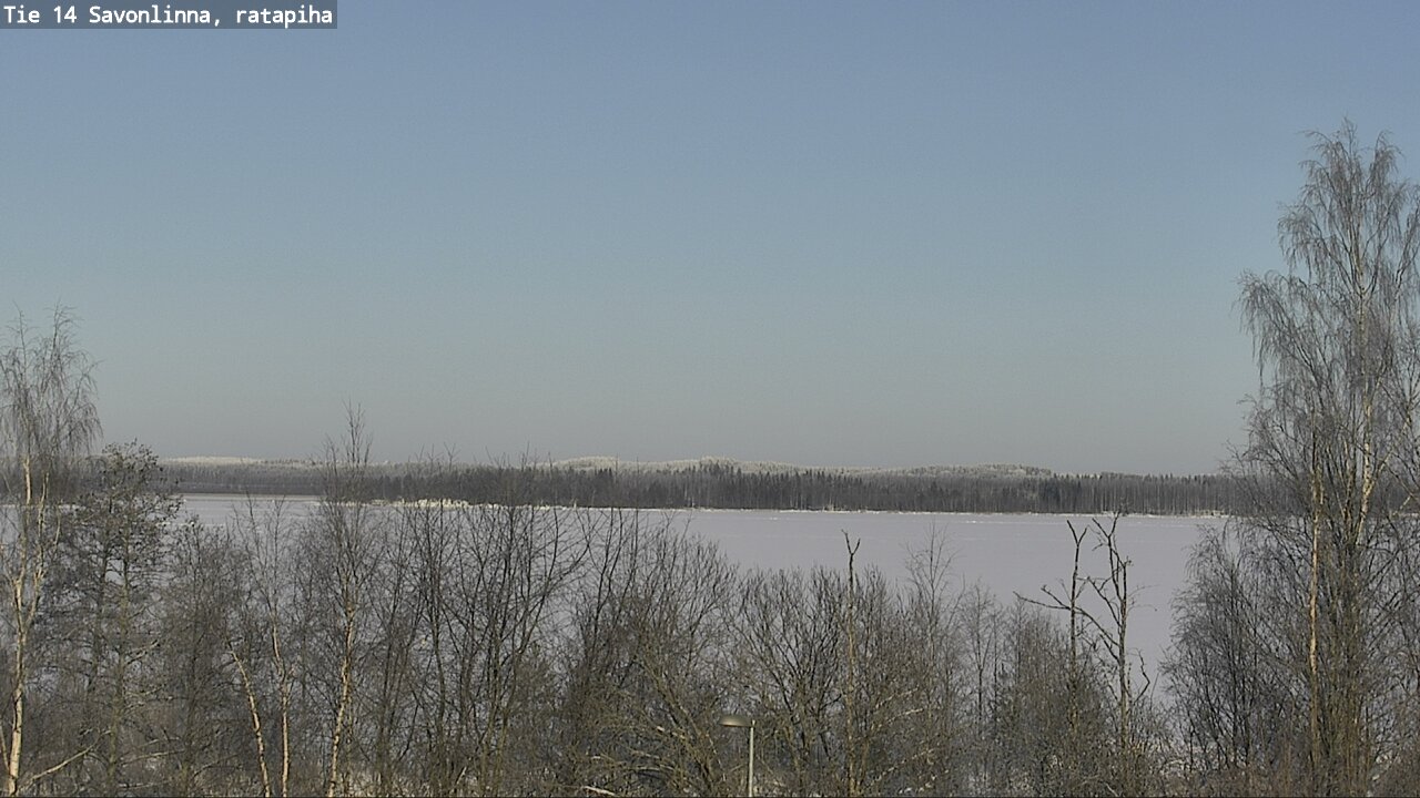 Weather Camera Image Väg 14 Nyslott, Ratapiha, Savonlinna, Etelä-Savo