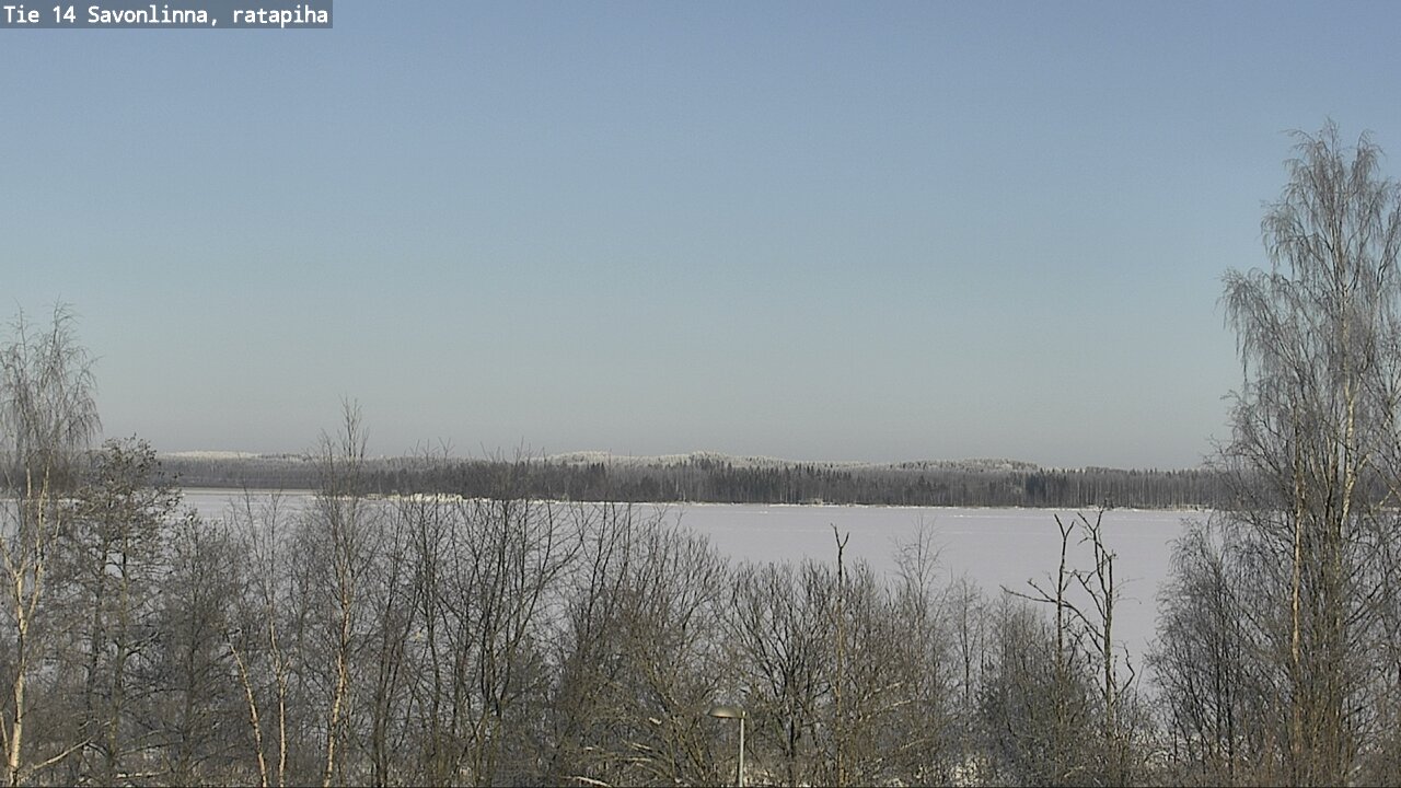 Weather Camera Image Väg 14 Nyslott, Ratapiha, Savonlinna, Etelä-Savo