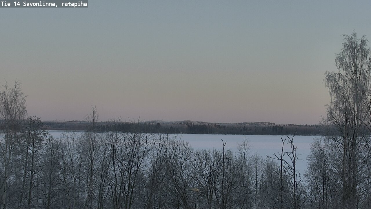 Weather Camera Image Väg 14 Nyslott, Ratapiha, Savonlinna, Etelä-Savo