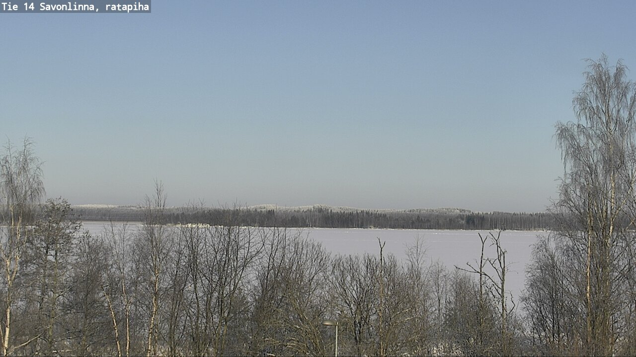Weather Camera Image Väg 14 Nyslott, Ratapiha, Savonlinna, Etelä-Savo