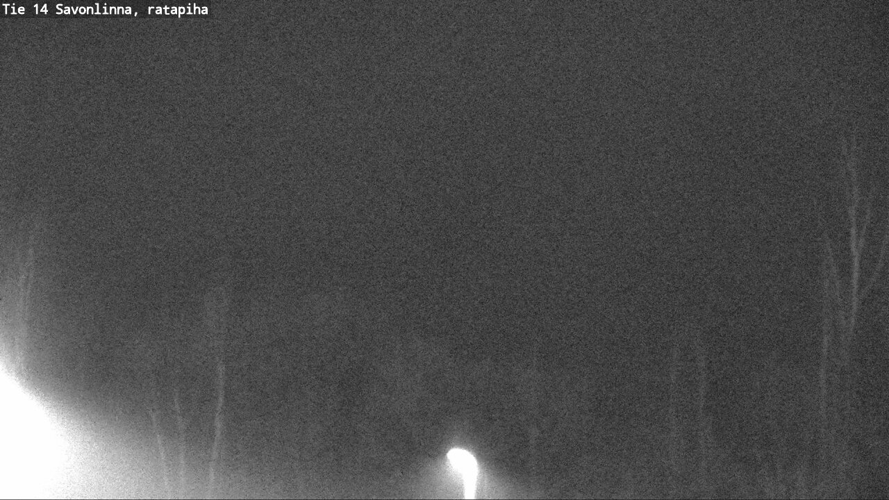 Weather Camera Image Väg 14 Nyslott, Ratapiha, Savonlinna, Etelä-Savo