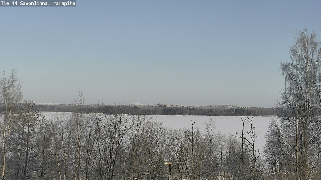 Weather Camera Image Väg 14 Nyslott, Ratapiha, Savonlinna, Etelä-Savo