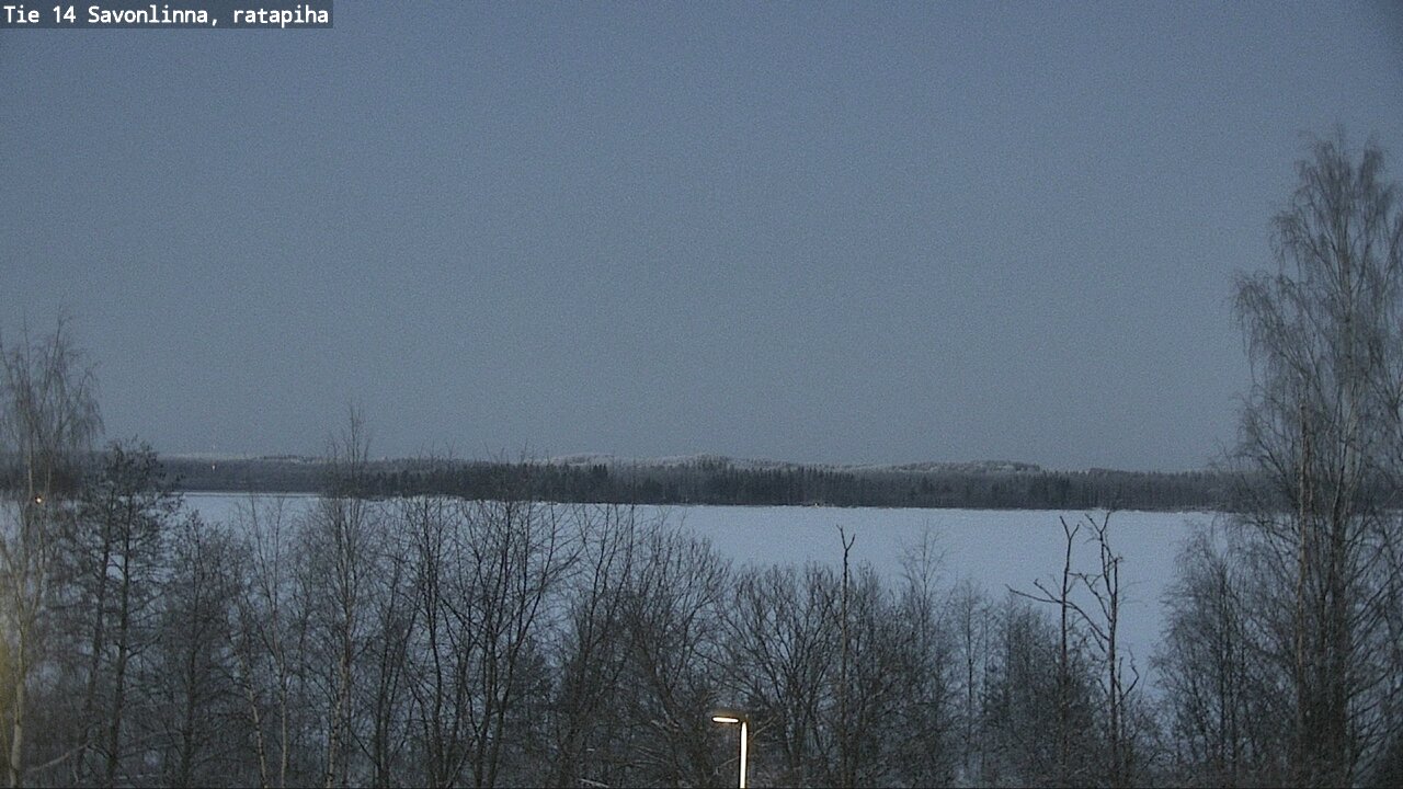 Weather Camera Image Väg 14 Nyslott, Ratapiha, Savonlinna, Etelä-Savo