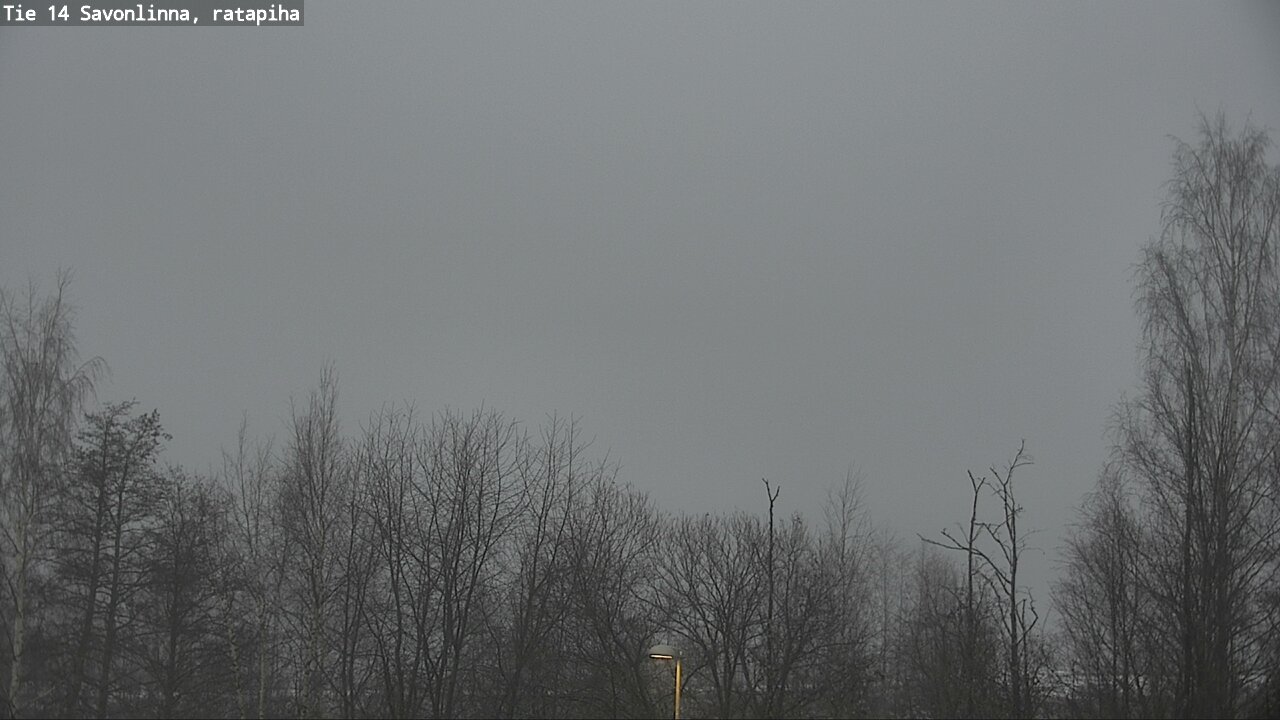 Weather Camera Image Väg 14 Nyslott, Ratapiha, Savonlinna, Etelä-Savo