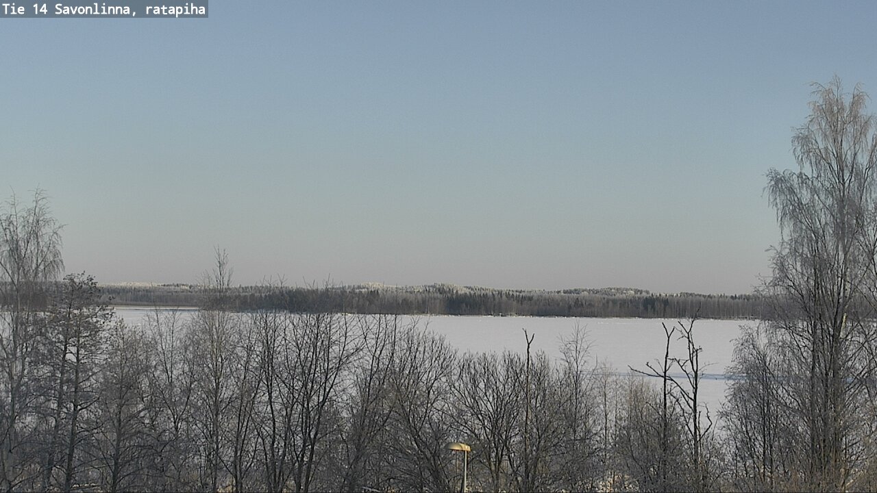 Weather Camera Image Väg 14 Nyslott, Ratapiha, Savonlinna, Etelä-Savo