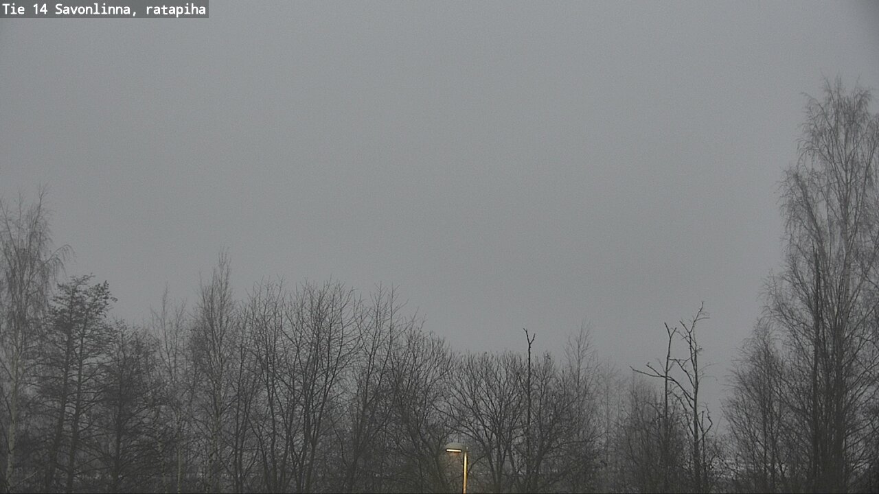 Weather Camera Image Väg 14 Nyslott, Ratapiha, Savonlinna, Etelä-Savo