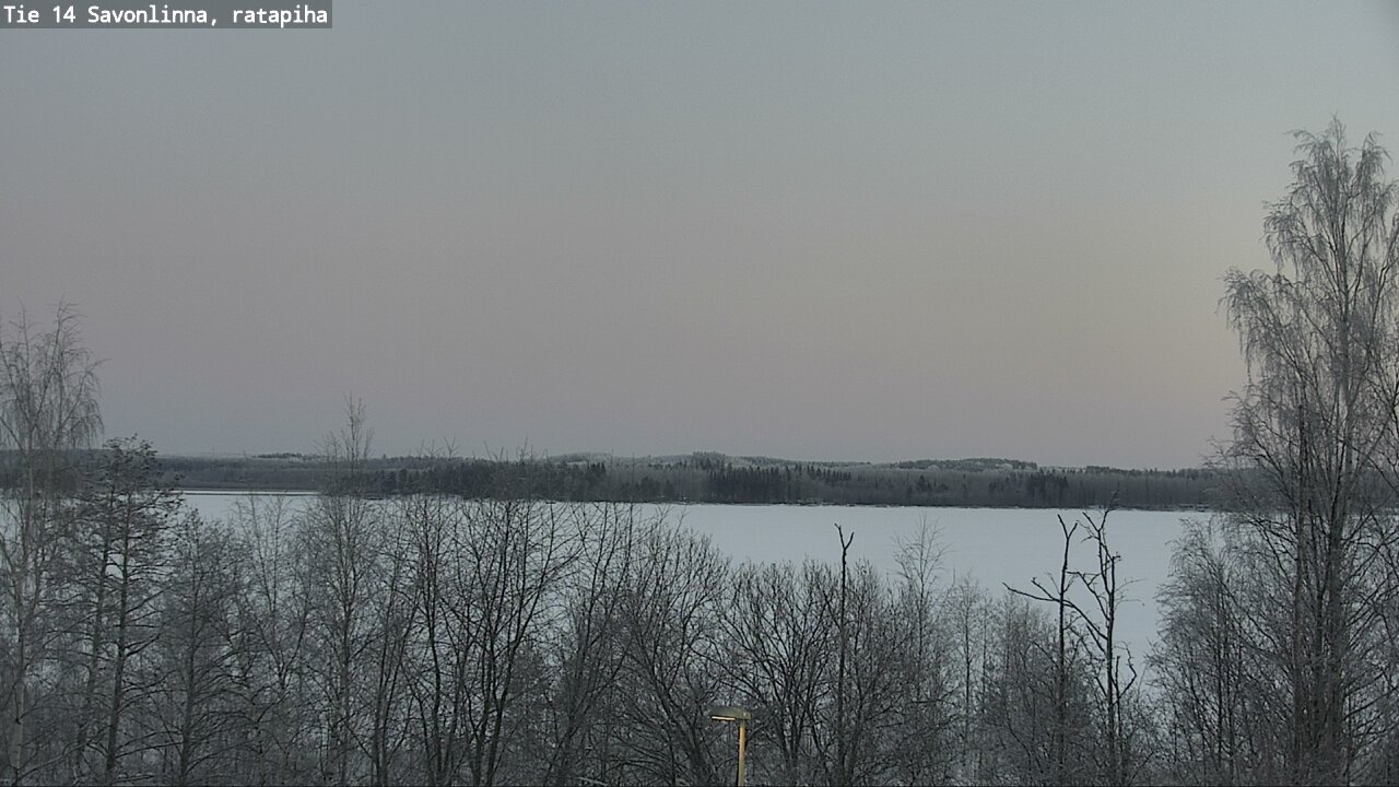 Weather Camera Image Väg 14 Nyslott, Ratapiha, Savonlinna, Etelä-Savo