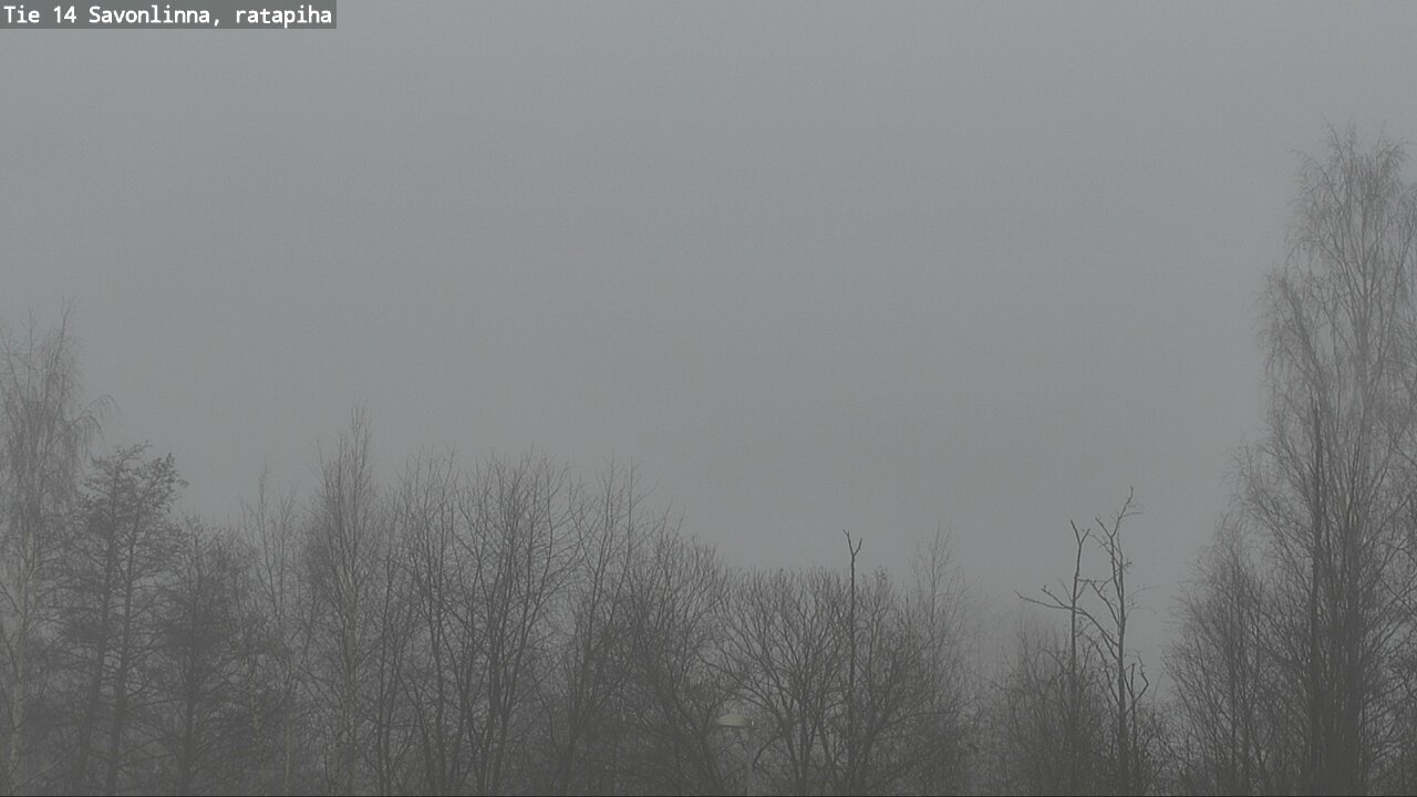 Weather Camera Image Väg 14 Nyslott, Ratapiha, Savonlinna, Etelä-Savo